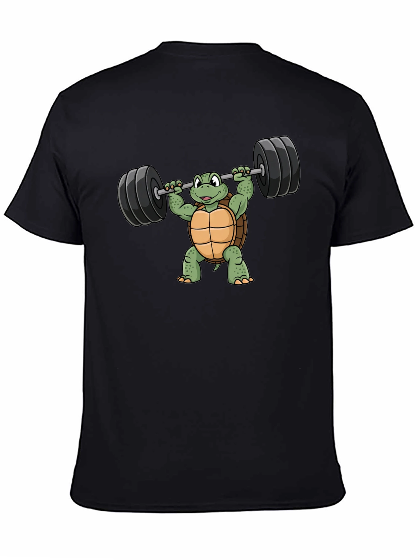Turtle Lifting Barbell Graphic T-Shirt