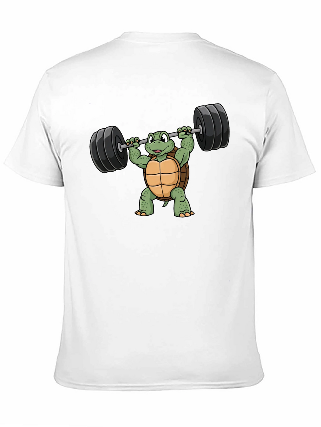 Turtle Lifting Barbell Graphic T-Shirt