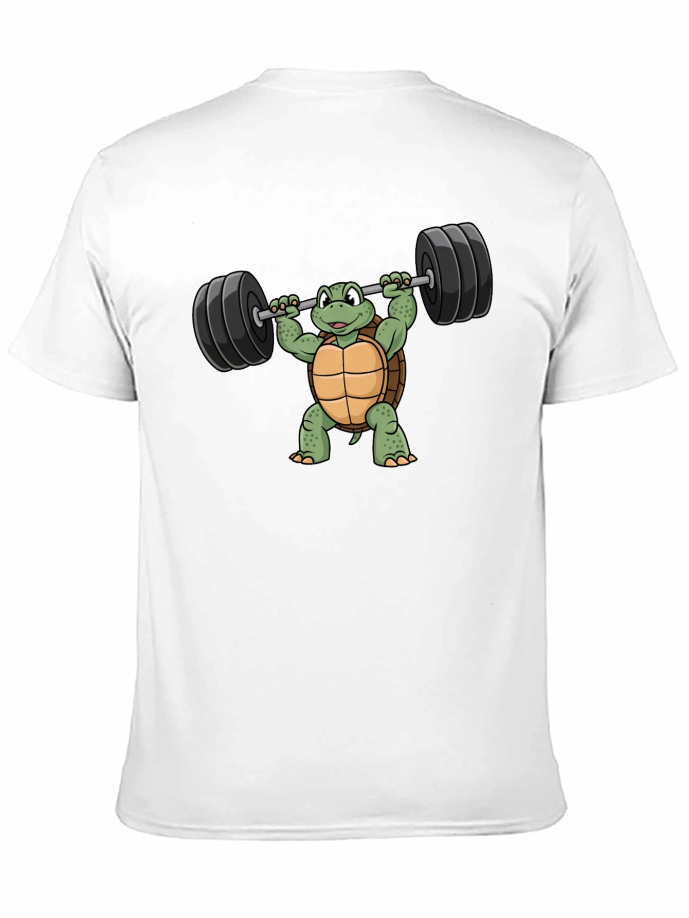 Turtle Lifting Barbell Graphic T-Shirt