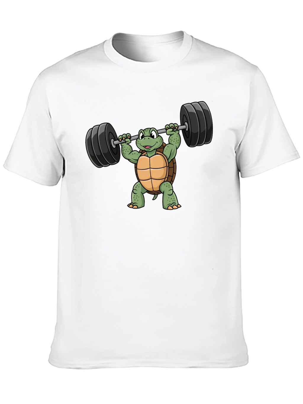 Turtle Lifting Barbell Graphic T-Shirt