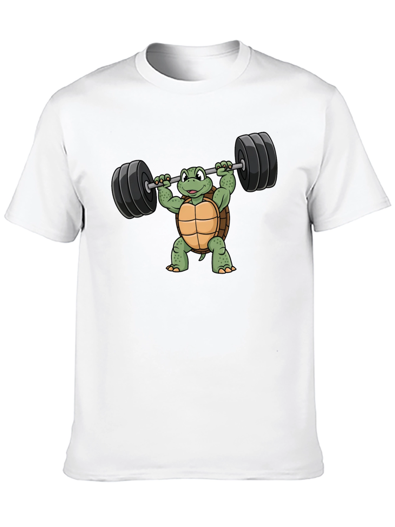Turtle Lifting Barbell Graphic T-Shirt