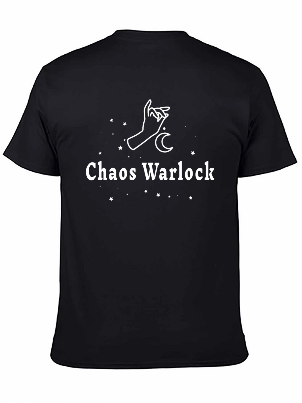 Chaos Warlock Graphic T-Shirt - Black Cotton Tee