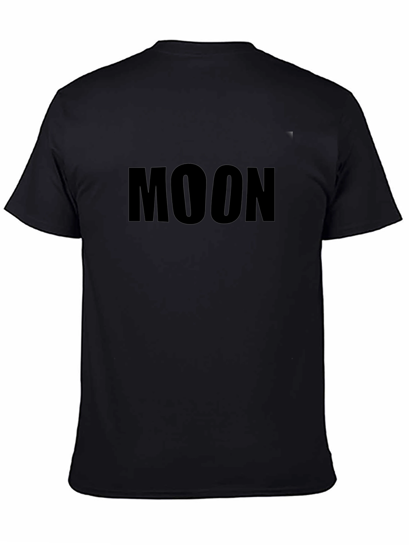 Moon Graphic Black T-Shirt - Casual Comfort