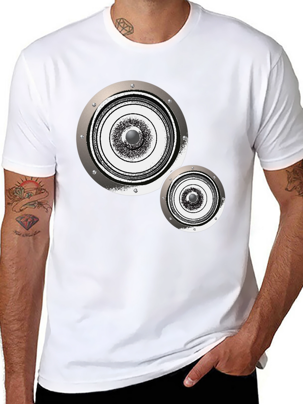 Speaker Graphic Tee - Modern Audio Vibe