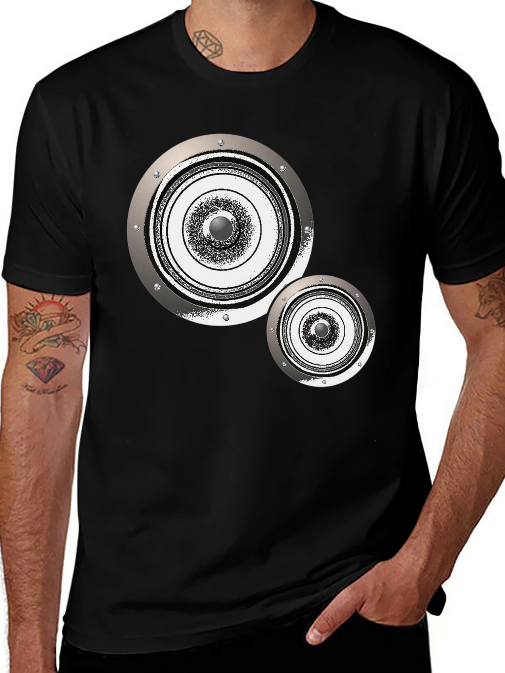 Speaker Graphic Tee - Modern Audio Vibe