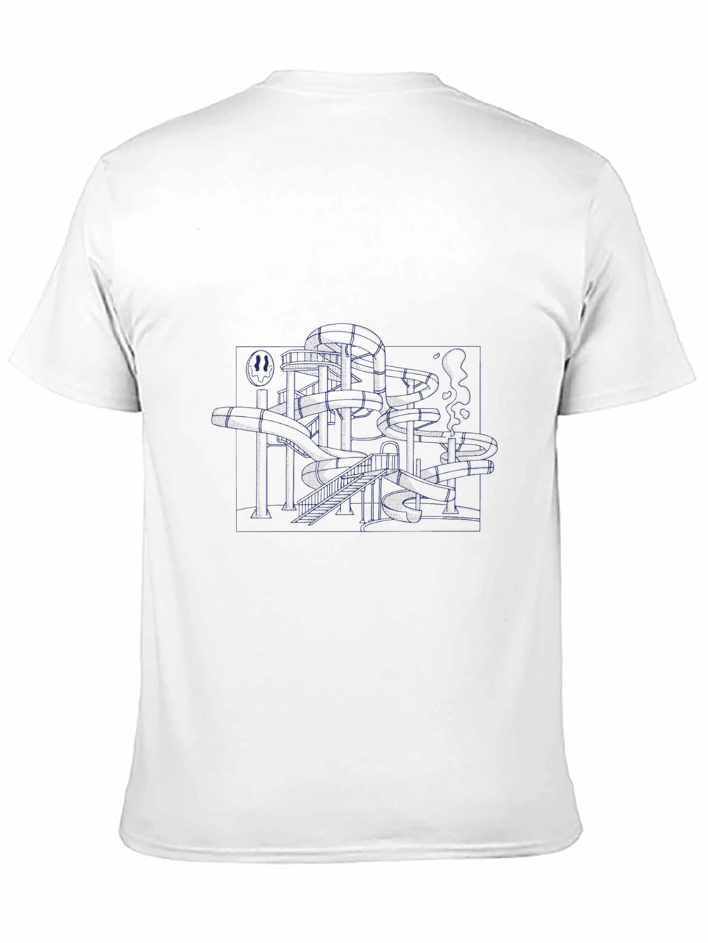 Abstract Line Art Black T-Shirt