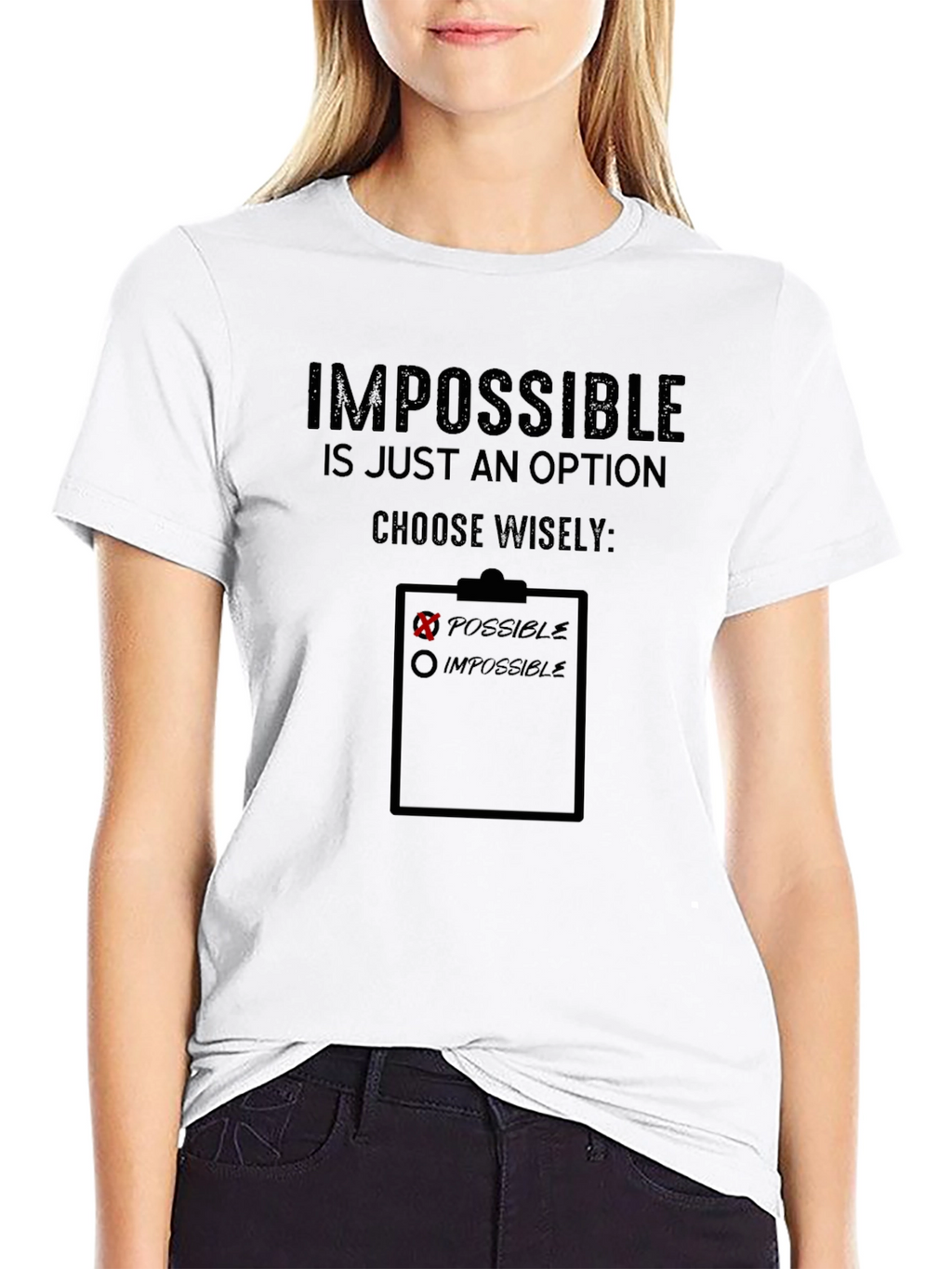 Impossible is Just an Option Graphic T-Shirt