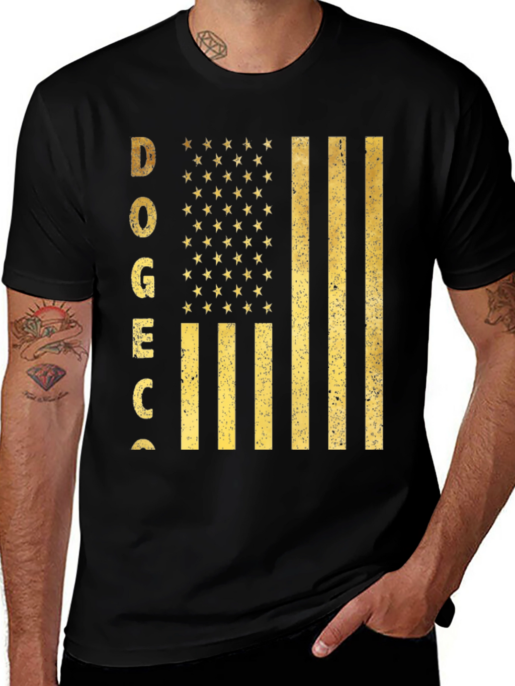 DOGECO American Flag Graphic Tee