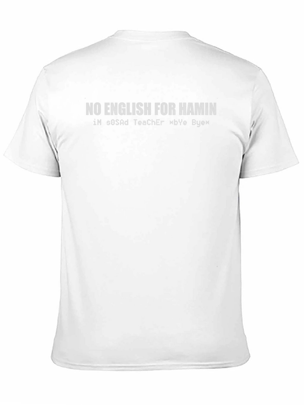 Funny No English for Hamin Black Graphic Tee