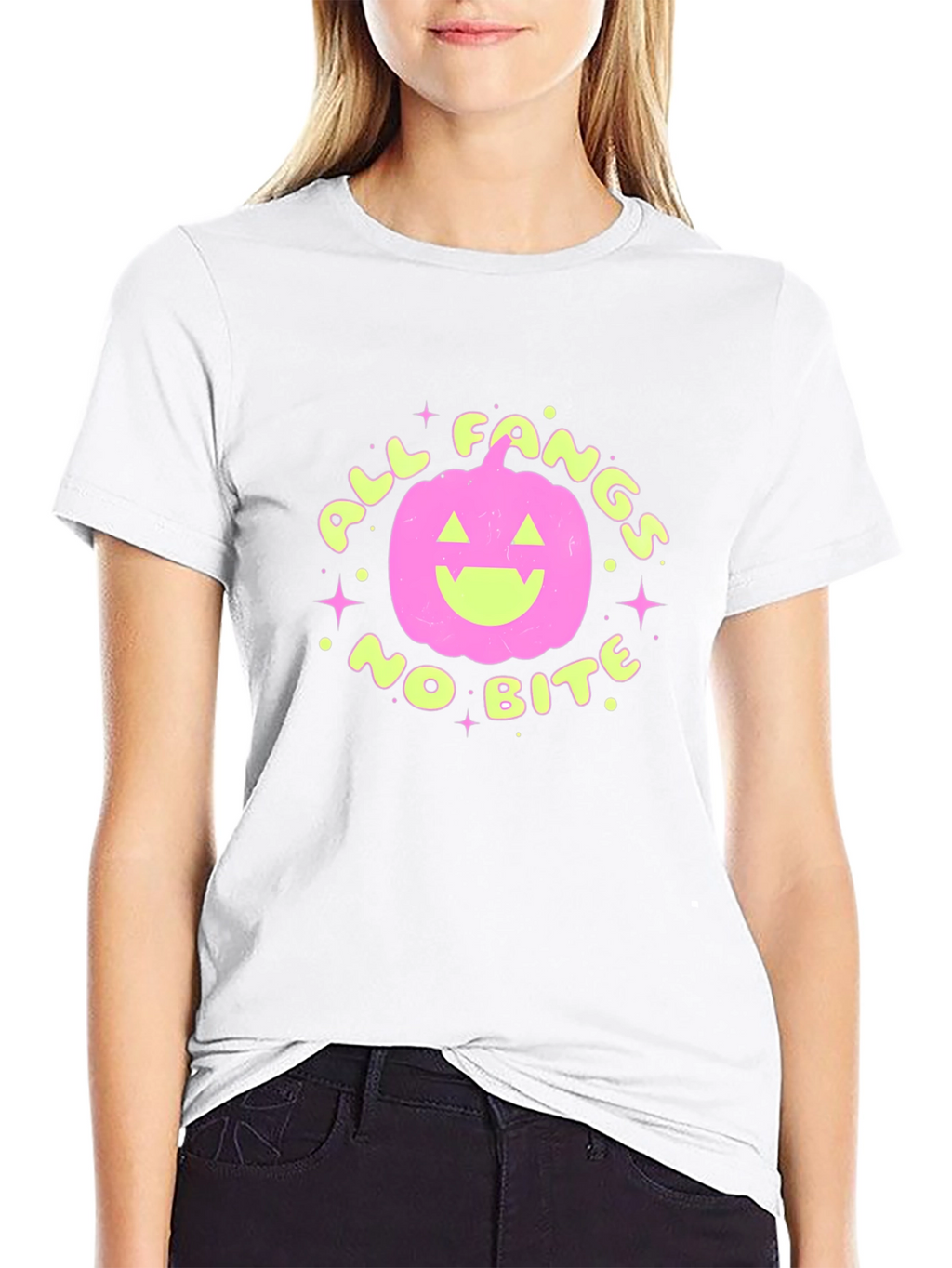 All Fangs No Bite Halloween T-Shirt