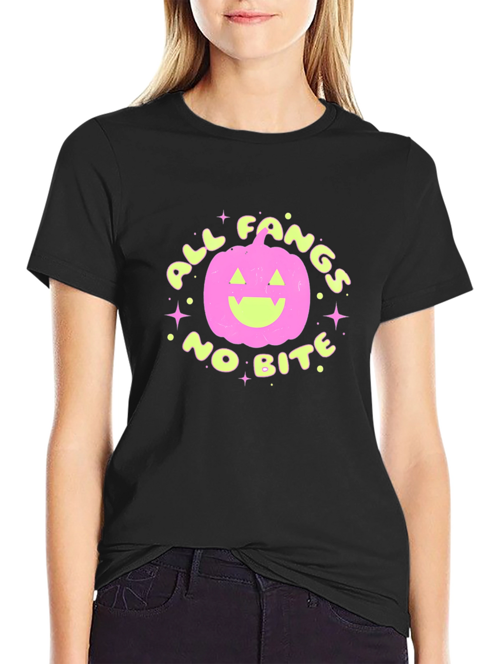 All Fangs No Bite Halloween T-Shirt