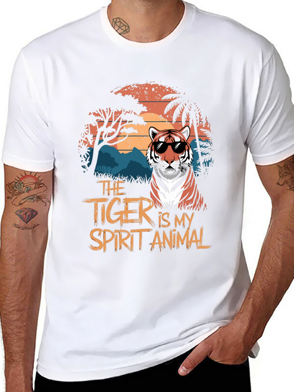 Tiger Spirit Animal Graphic T-Shirt