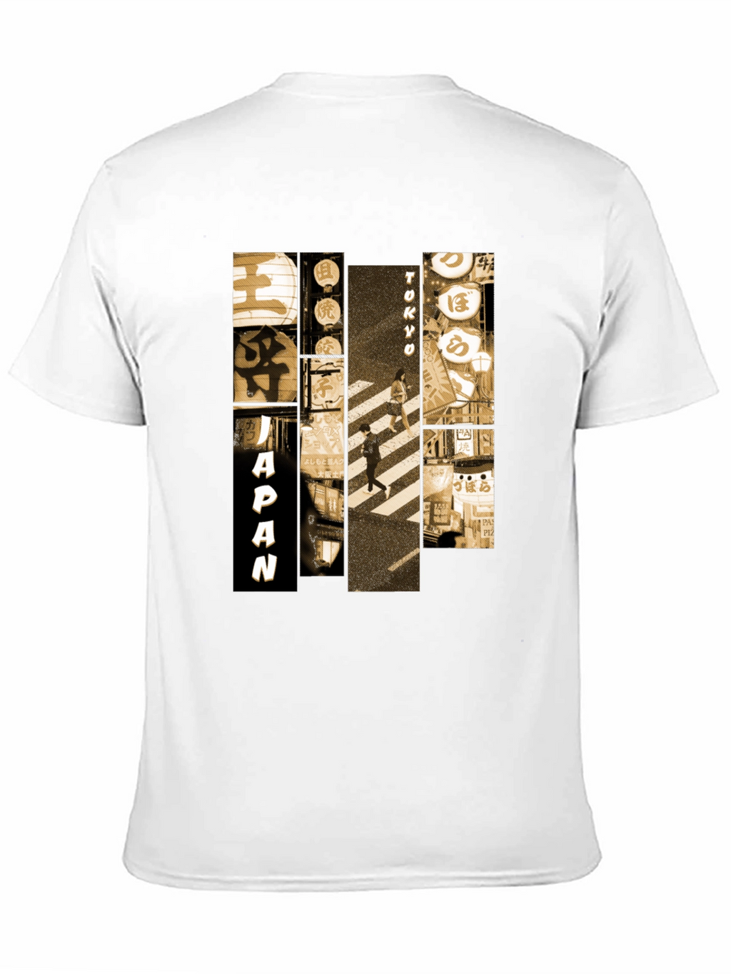 Japan Tokyo Graphic Print Black T-Shirt