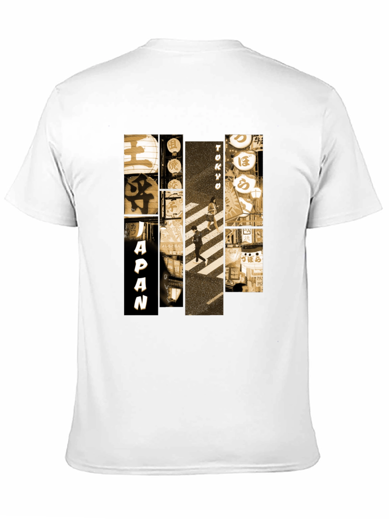Japan Tokyo Graphic Print Black T-Shirt