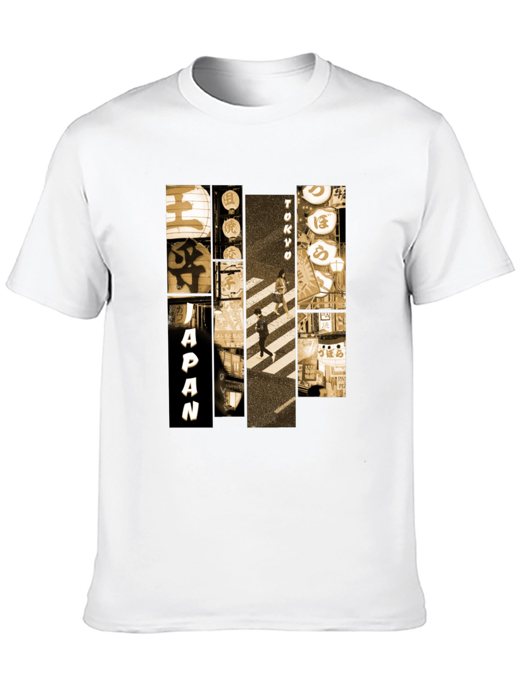 Japan Tokyo Graphic Print Black T-Shirt
