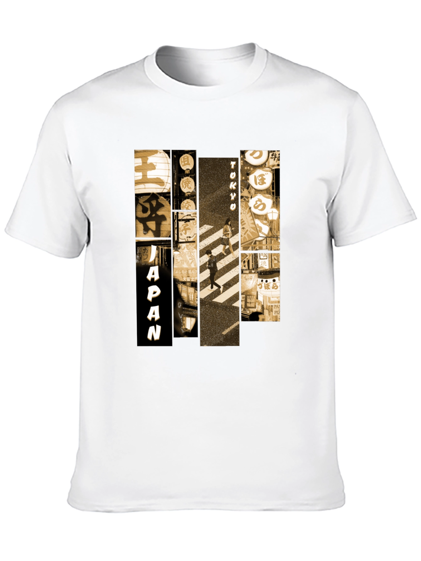 Japan Tokyo Graphic Print Black T-Shirt