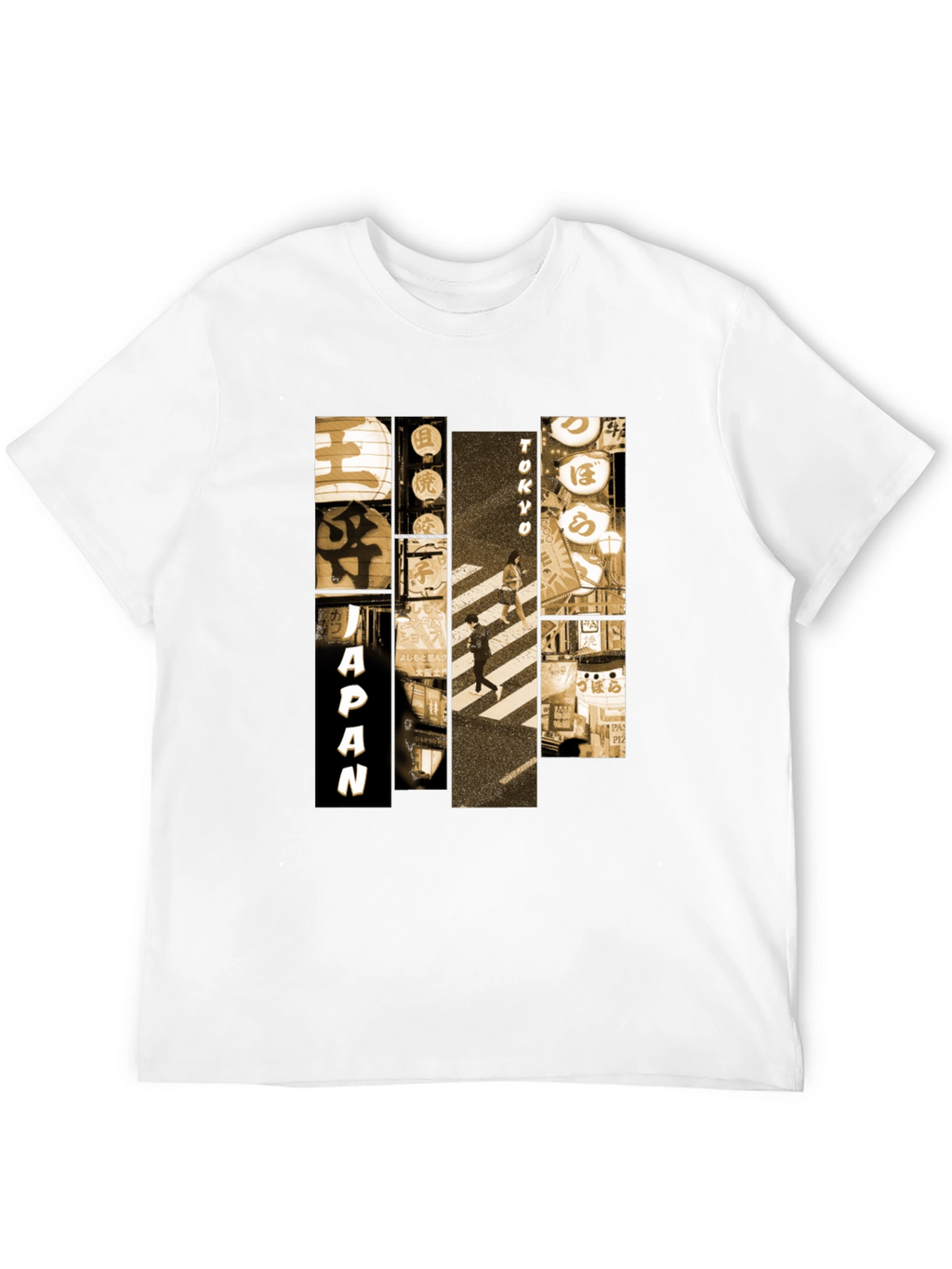 Japan Tokyo Graphic Print Black T-Shirt