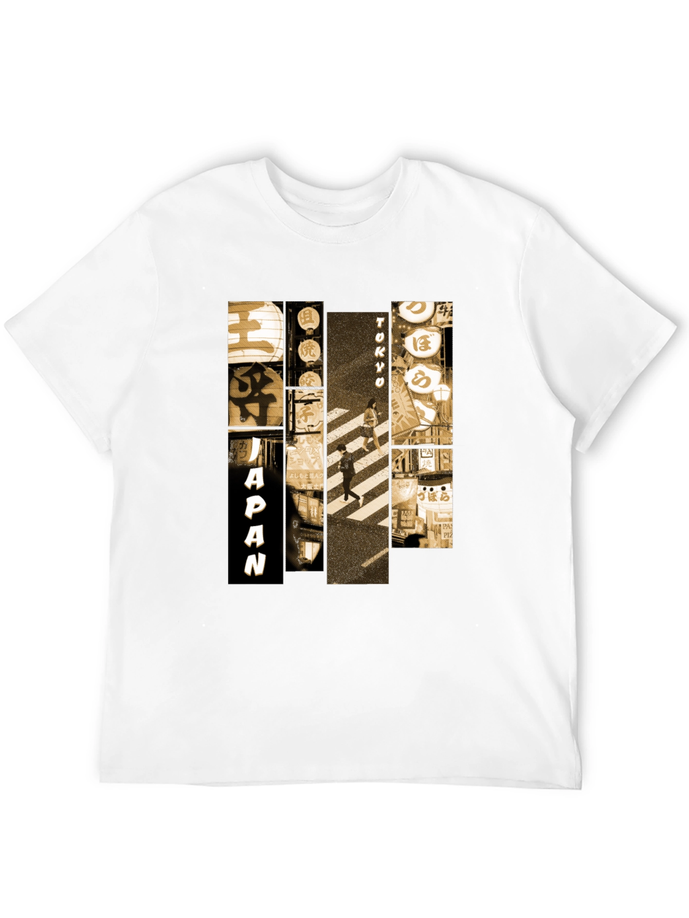 Japan Tokyo Graphic Print Black T-Shirt