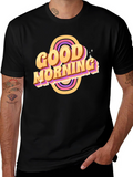 Good Morning Retro T-Shirt Black
