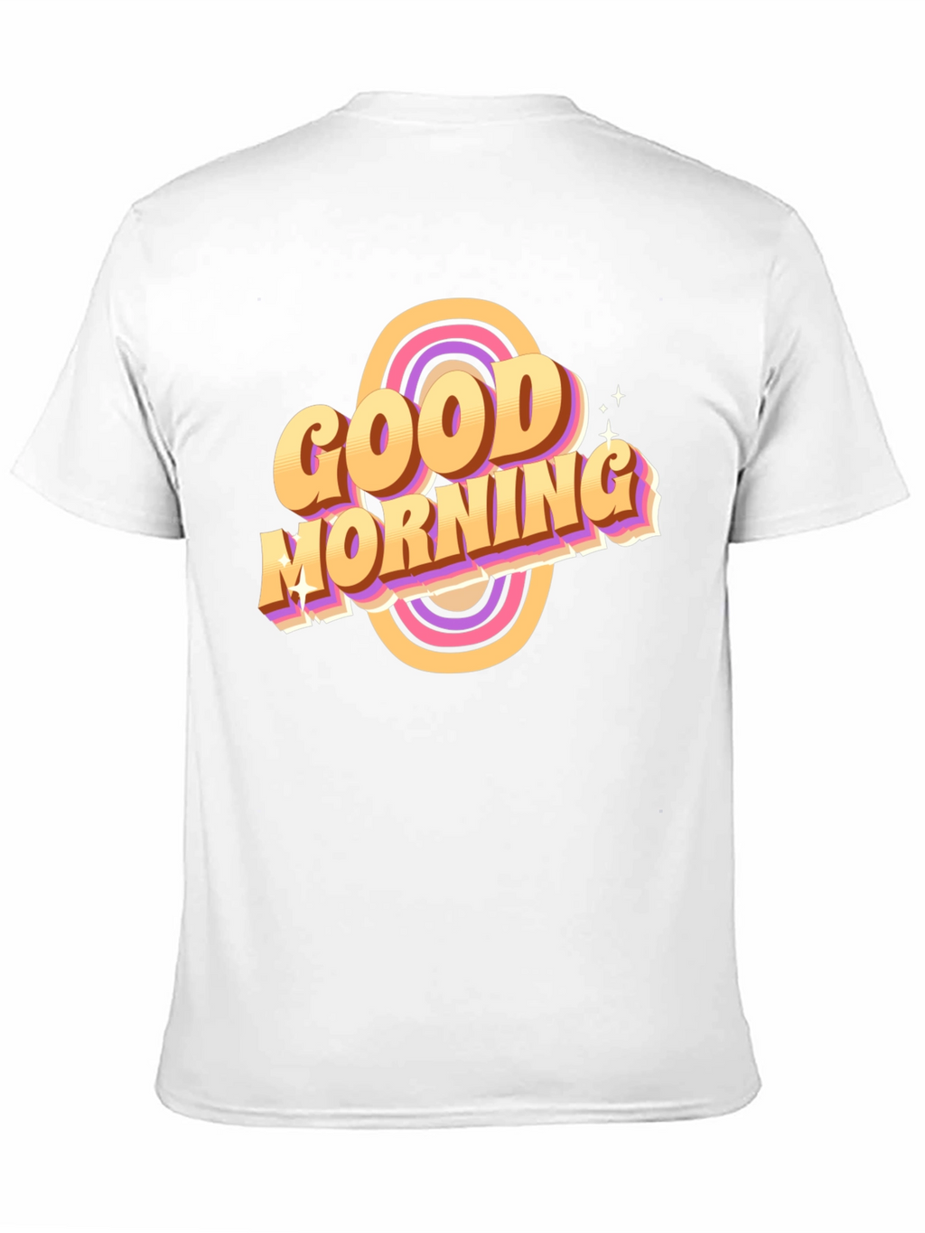 Good Morning Retro T-Shirt Black