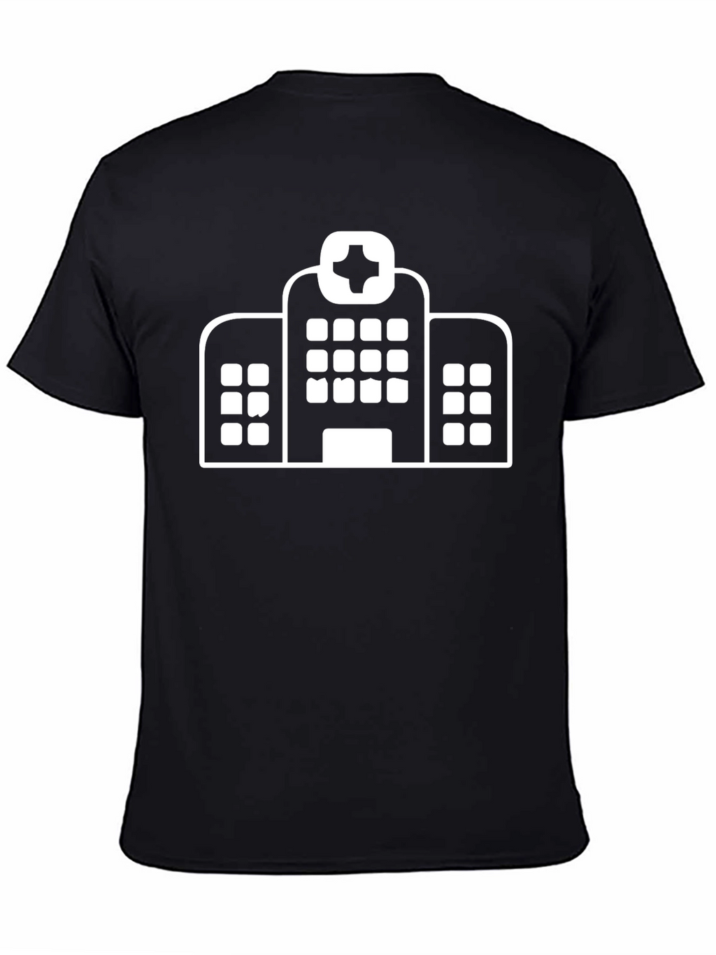 Hospital Graphic Black T-Shirt - Medical Staff Volunteers