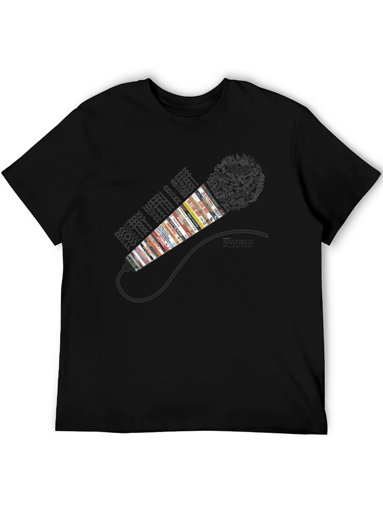 Hip Hop Cassette Tape Microphone Graphic Tee