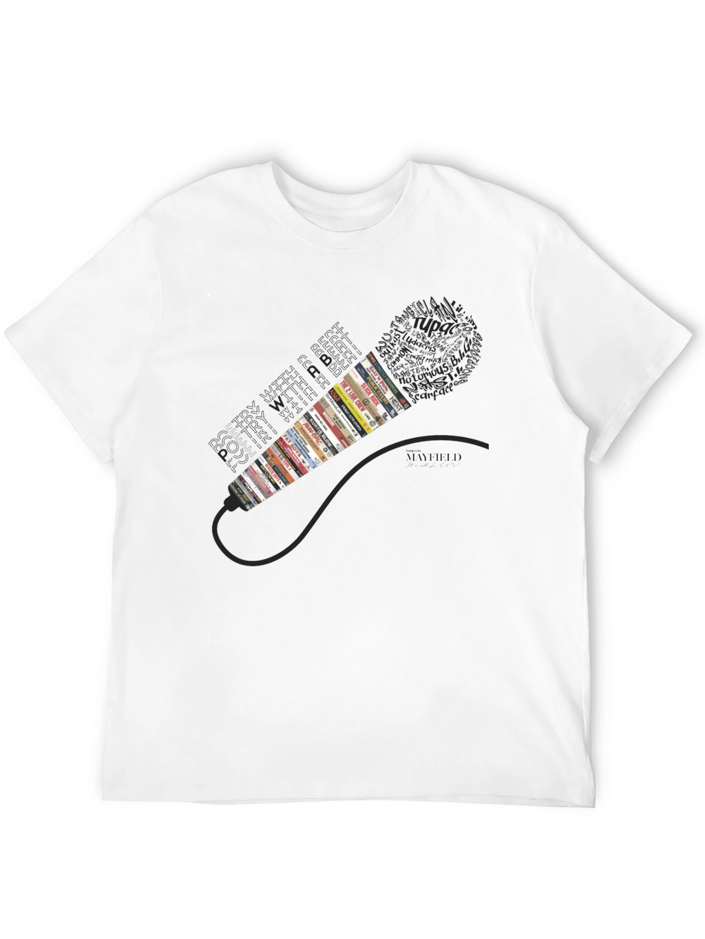 Hip Hop Cassette Tape Microphone Graphic Tee