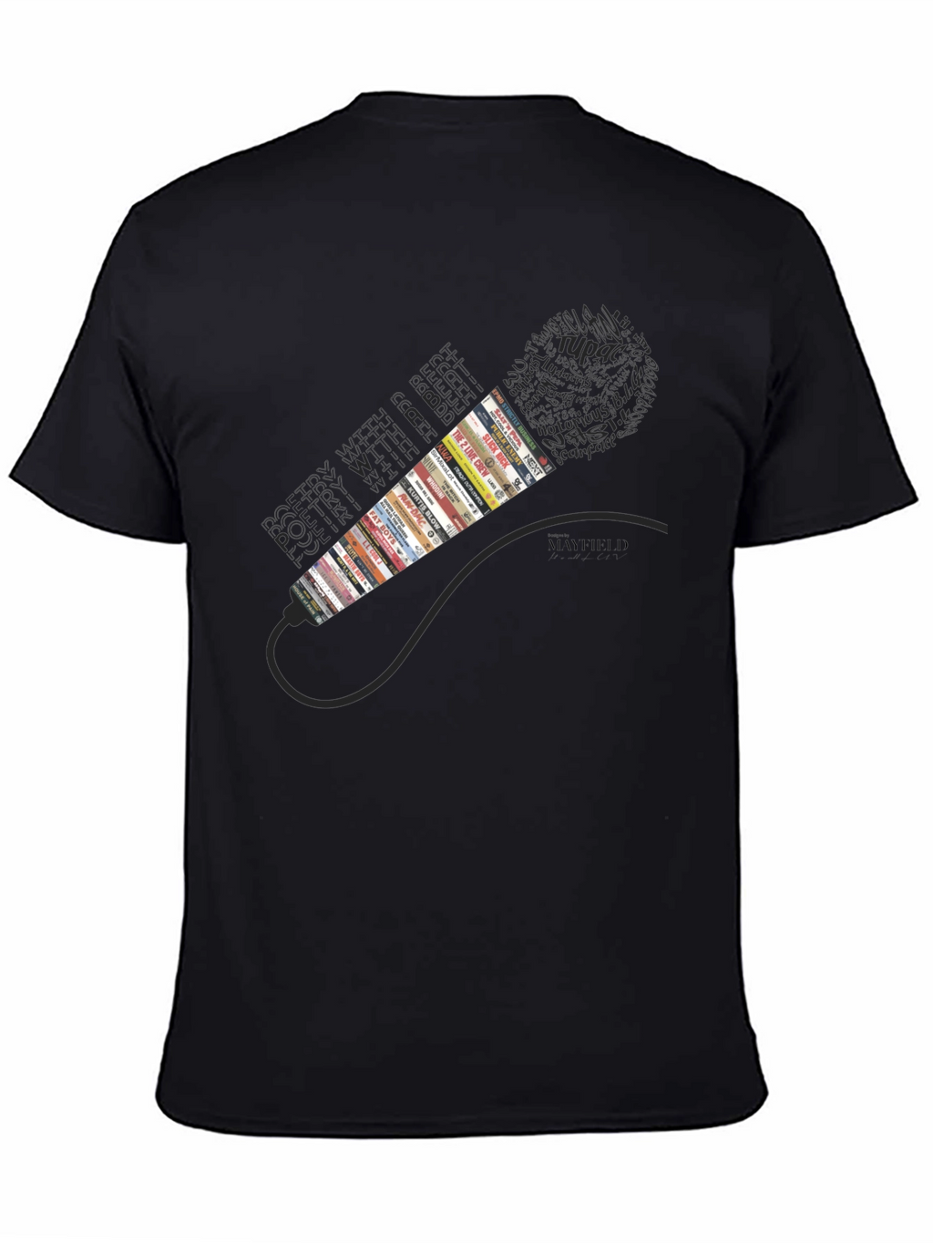 Hip Hop Cassette Tape Microphone Graphic Tee