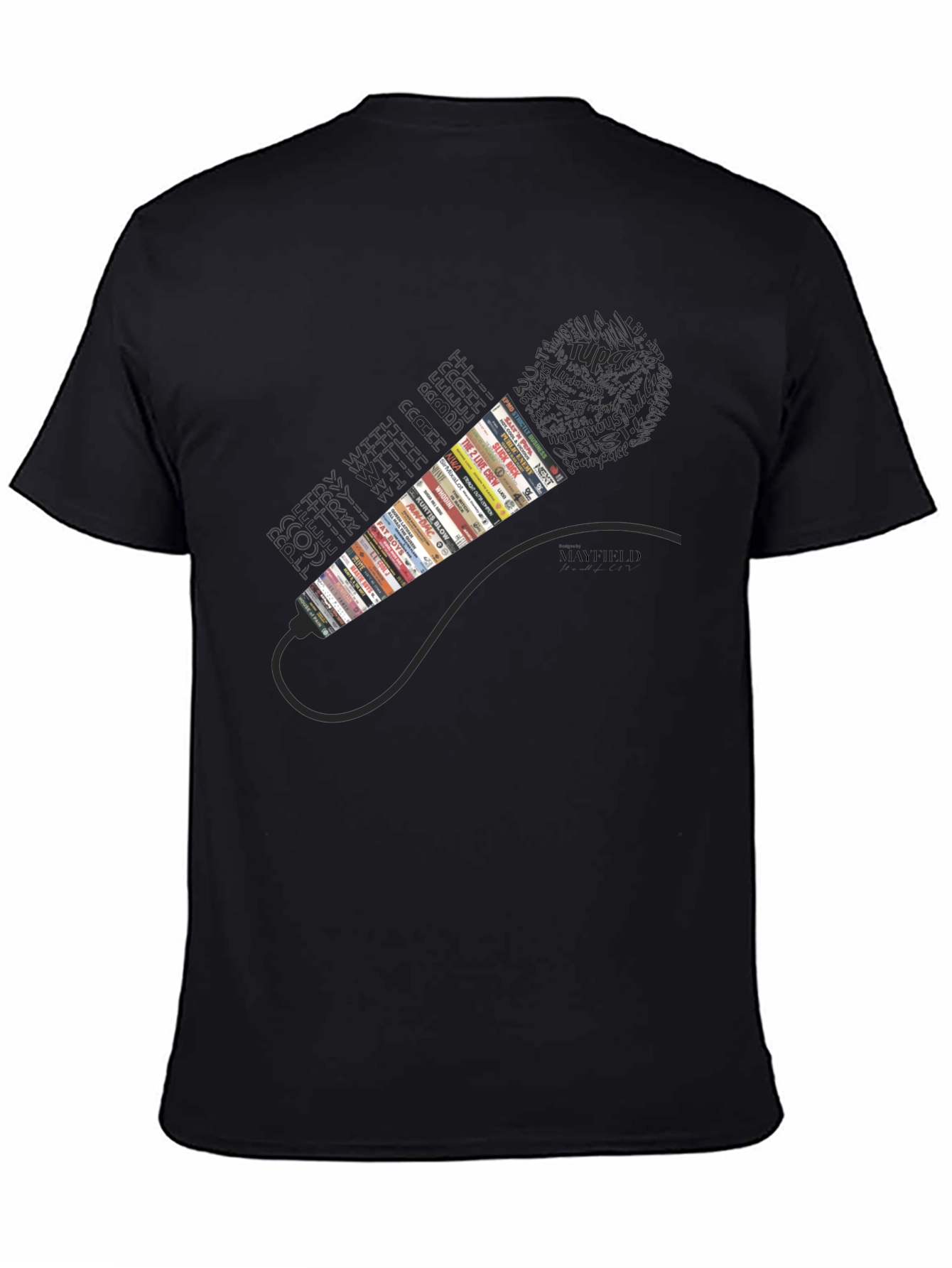 Hip Hop Cassette Tape Microphone Graphic Tee