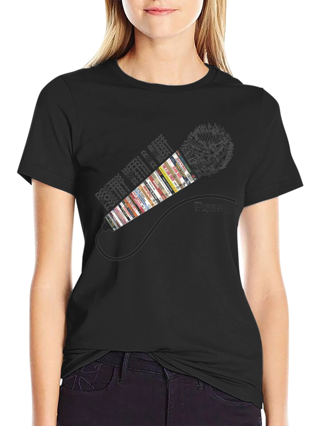 Hip Hop Cassette Tape Microphone Graphic Tee