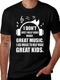 Music Teacher T-Shirt - Great Kids Great Music