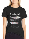 Grateful Thankful Blessed Graphic T-Shirt