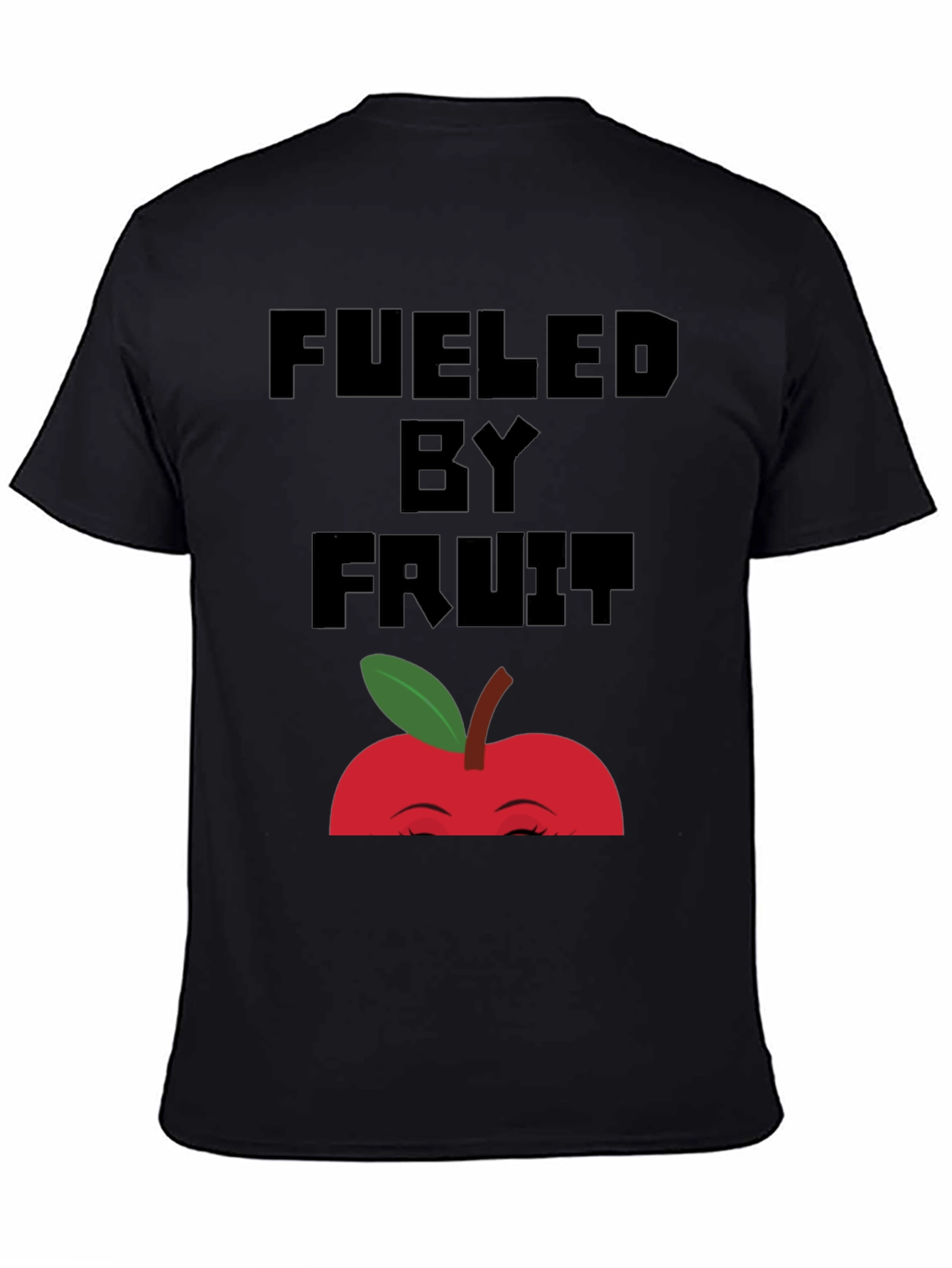 Fueled By Fruit Graphic Tee - Unisex Black T-Shirt