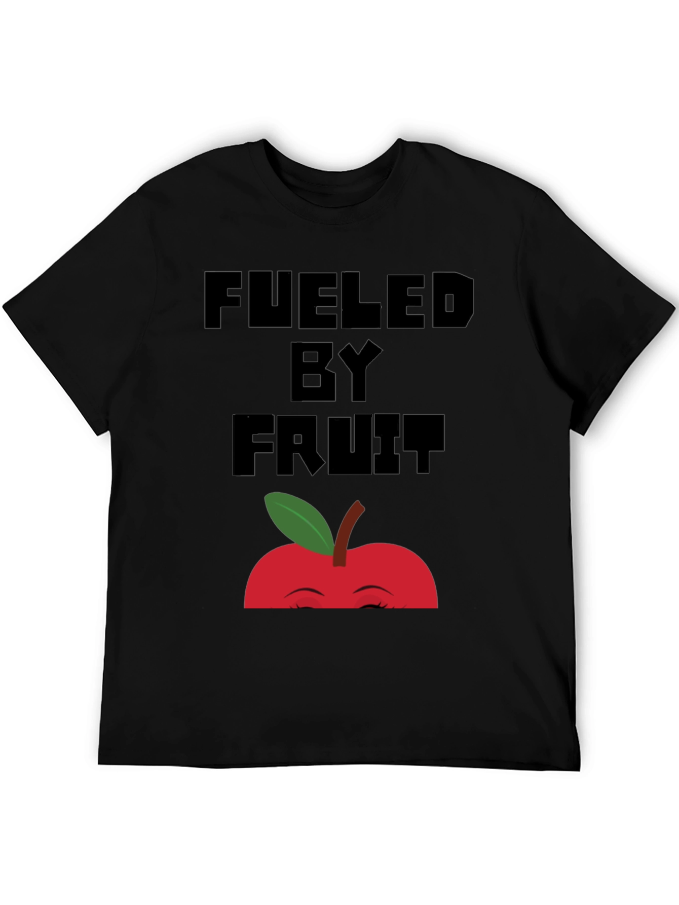 Fueled By Fruit Graphic Tee - Unisex Black T-Shirt