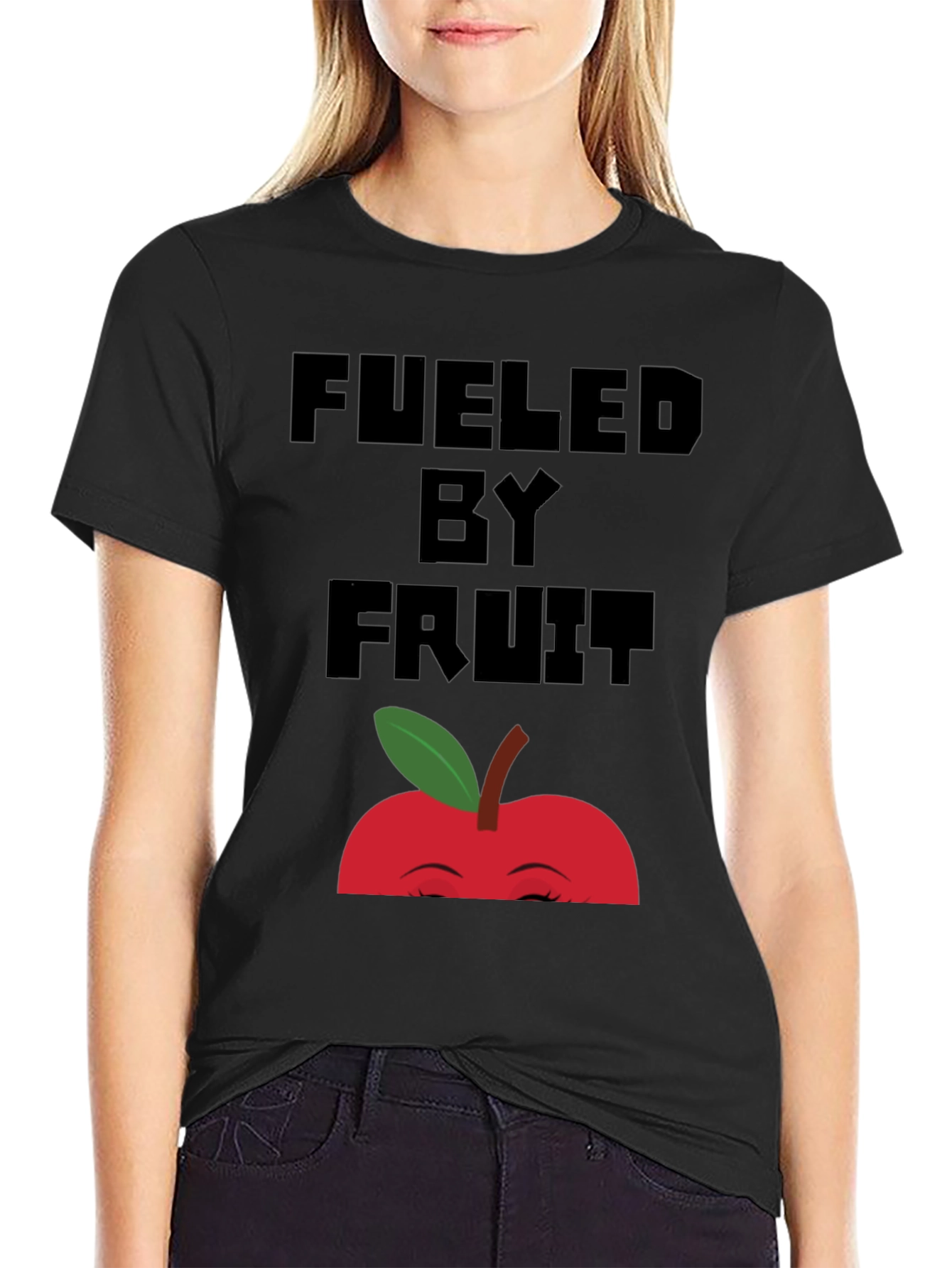 Fueled By Fruit Graphic Tee - Unisex Black T-Shirt