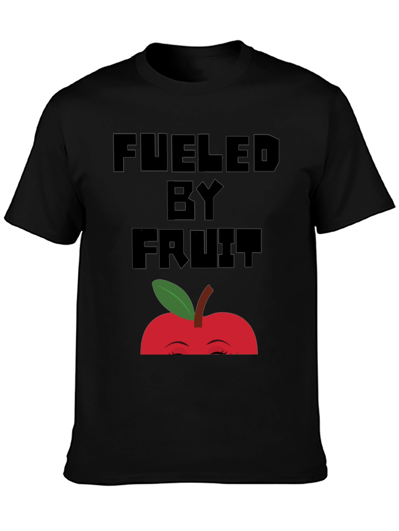 Fueled By Fruit Graphic Tee - Unisex Black T-Shirt