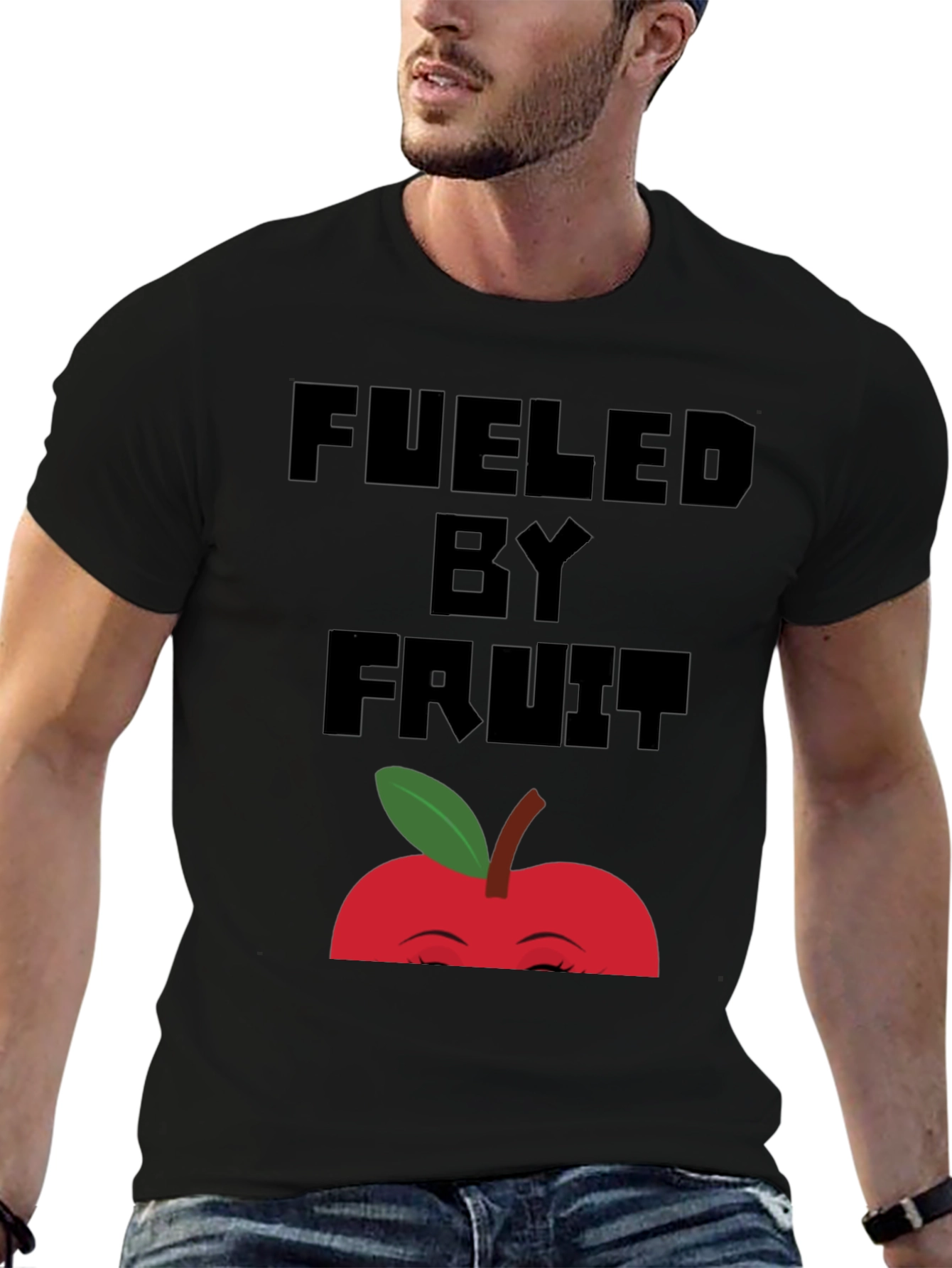 Fueled By Fruit Graphic Tee - Unisex Black T-Shirt