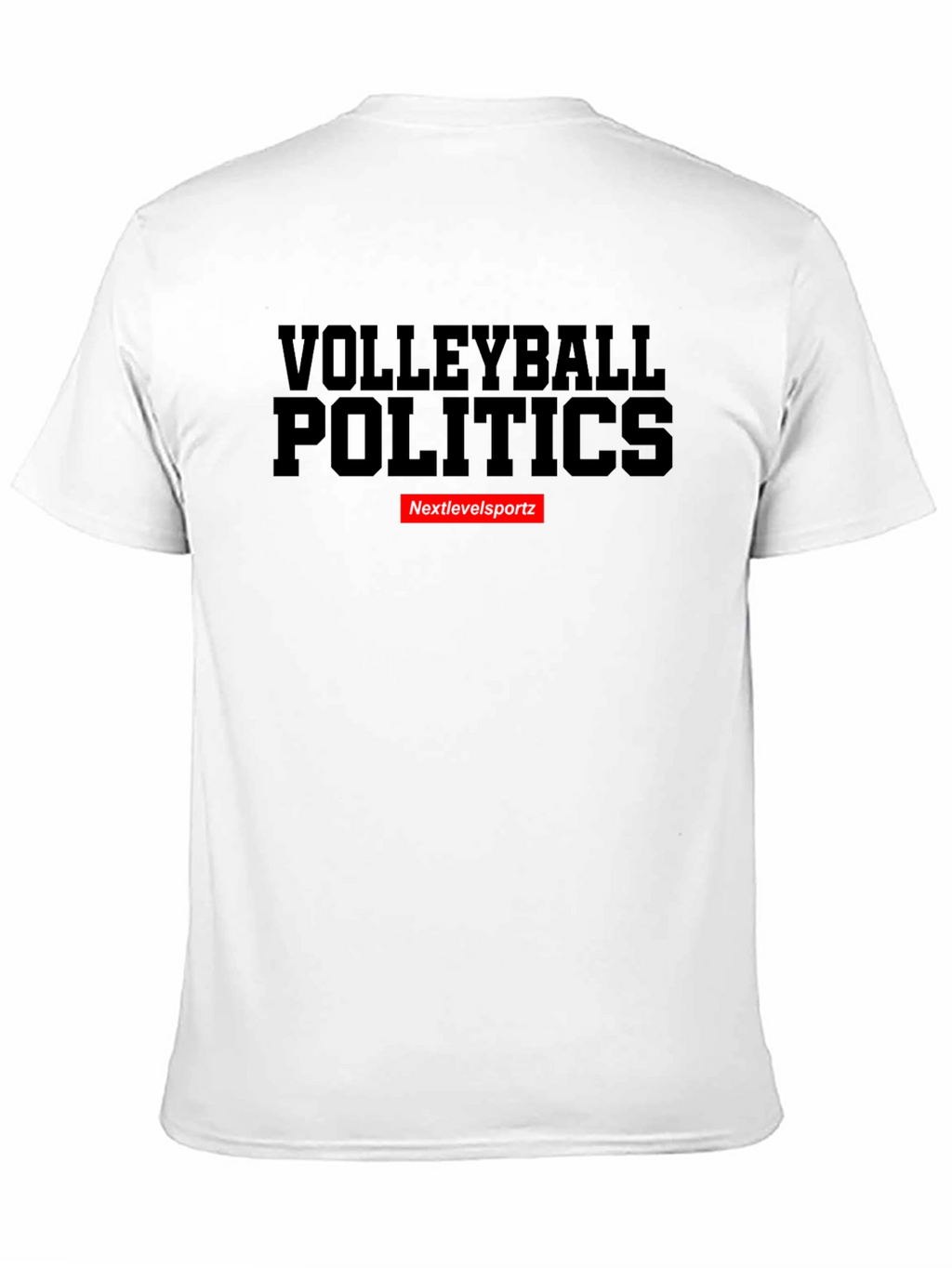 Volleyball Politics Black Graphic Tee