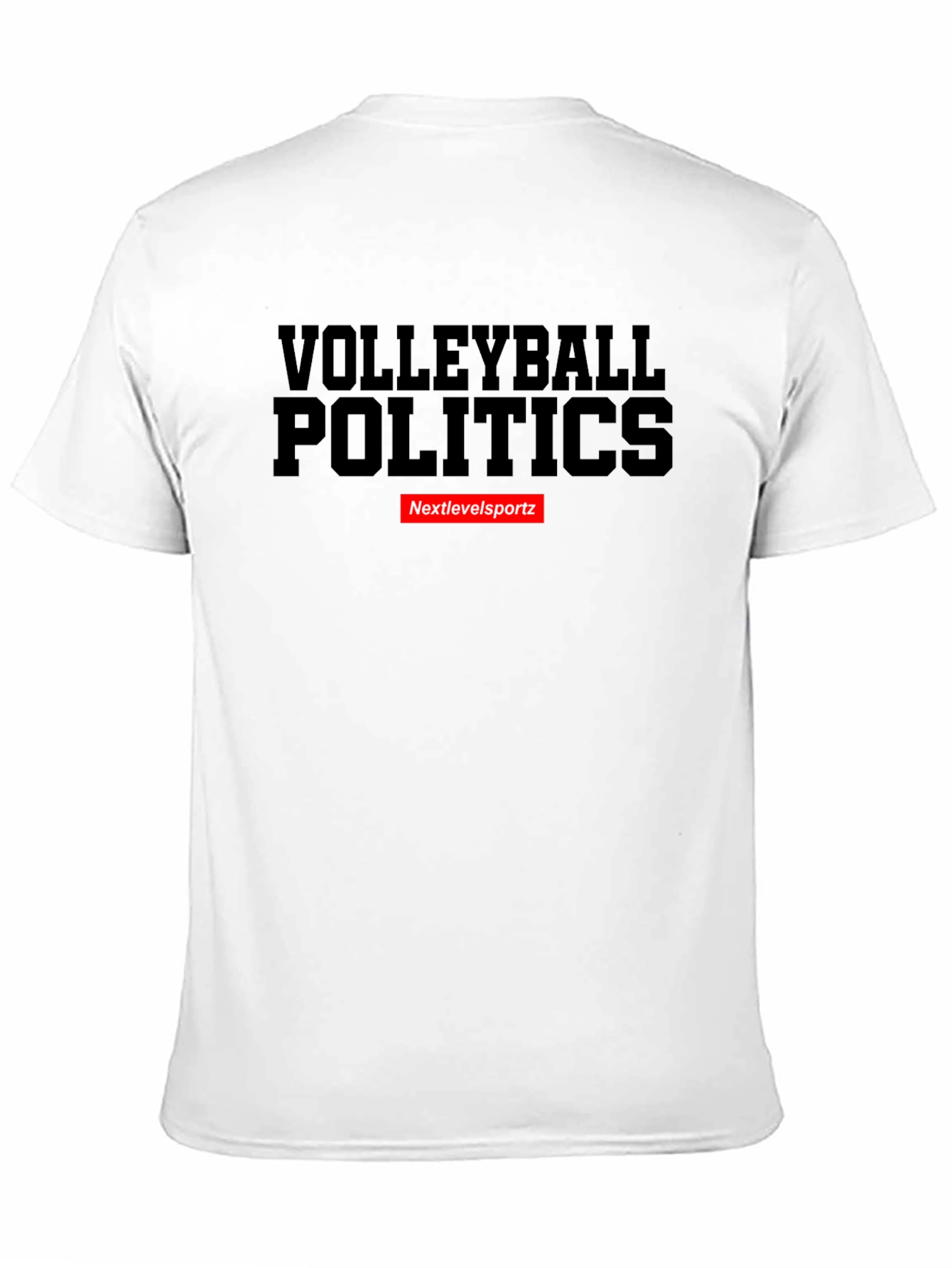 Volleyball Politics Black Graphic Tee