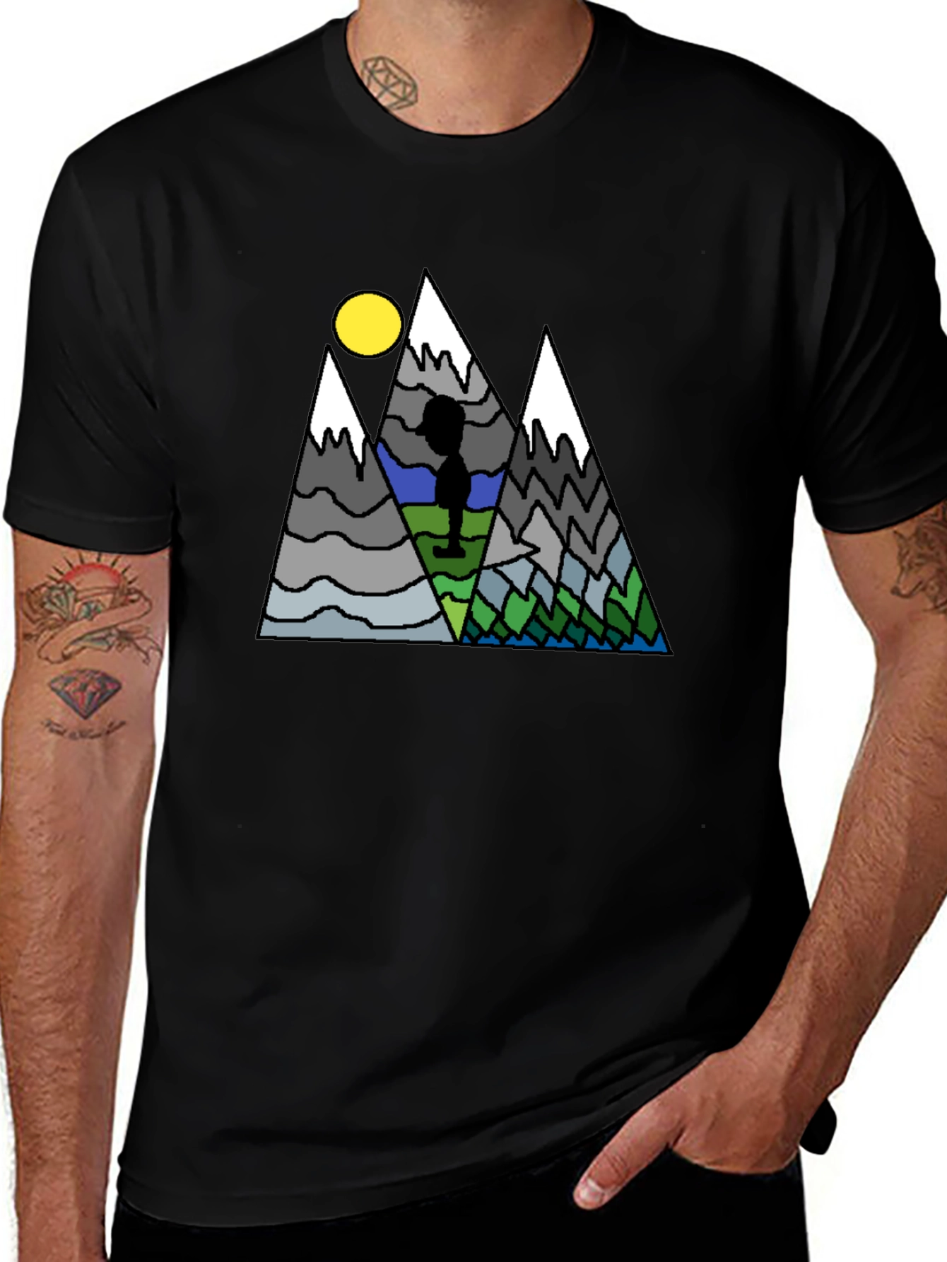 Mountain Scene Graphic T-Shirt