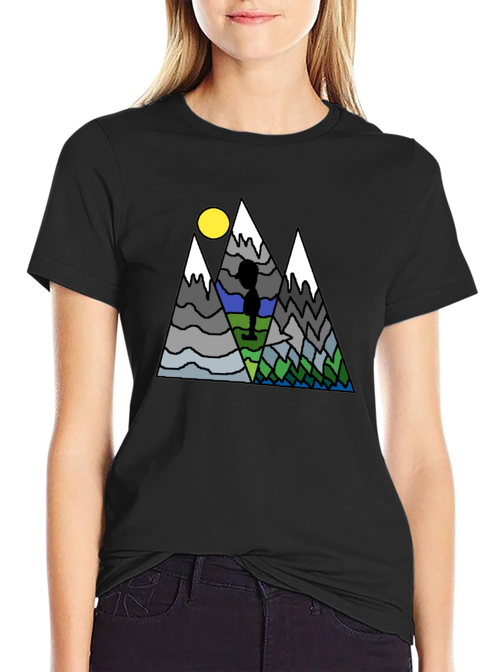Mountain Scene Graphic T-Shirt