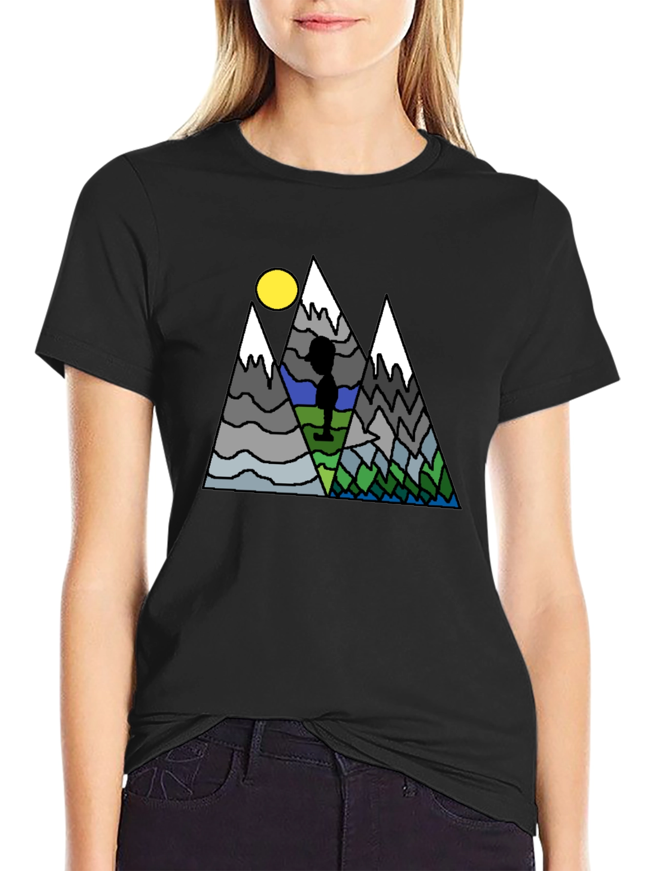 Mountain Scene Graphic T-Shirt