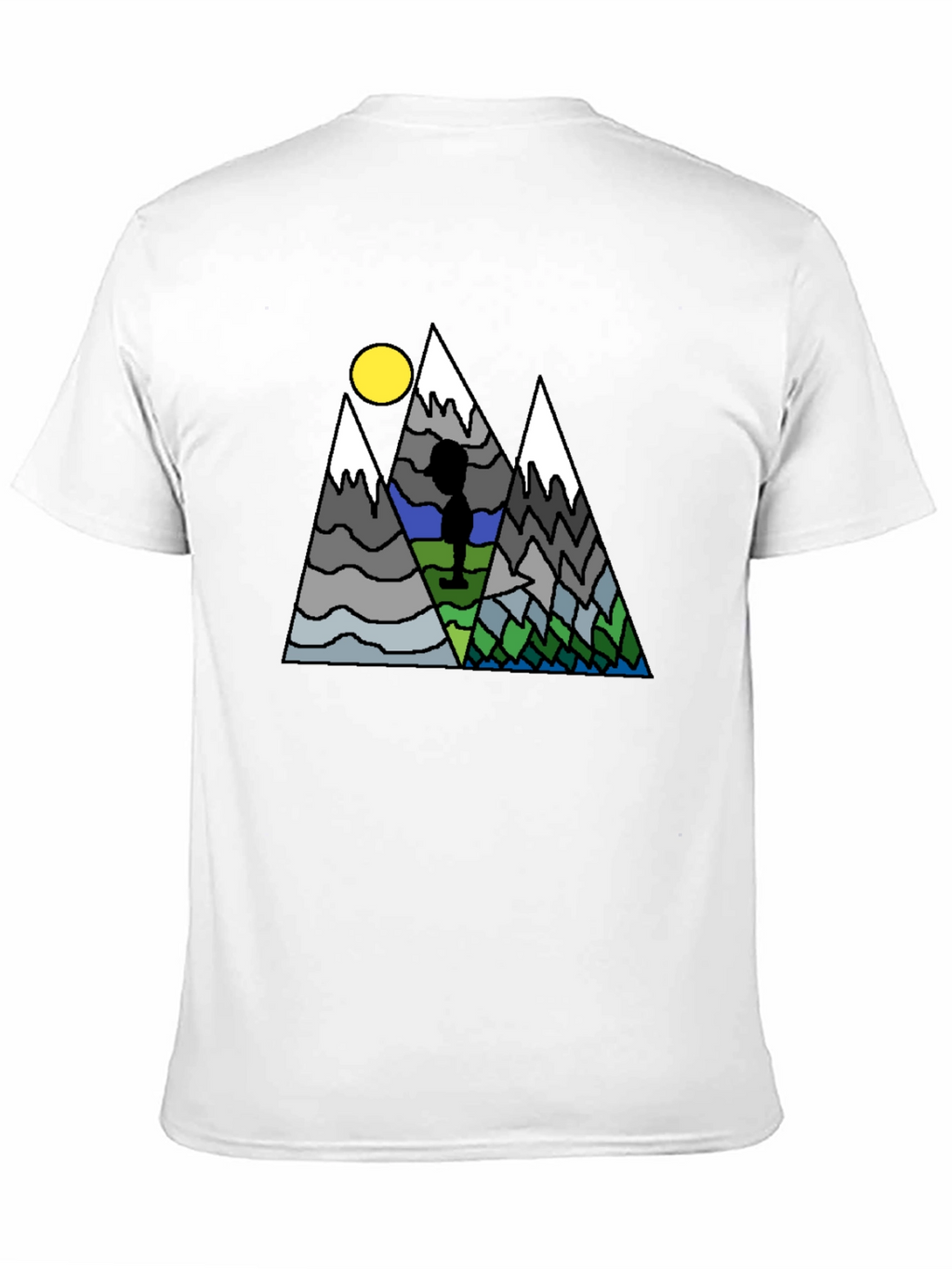 Mountain Scene Graphic T-Shirt