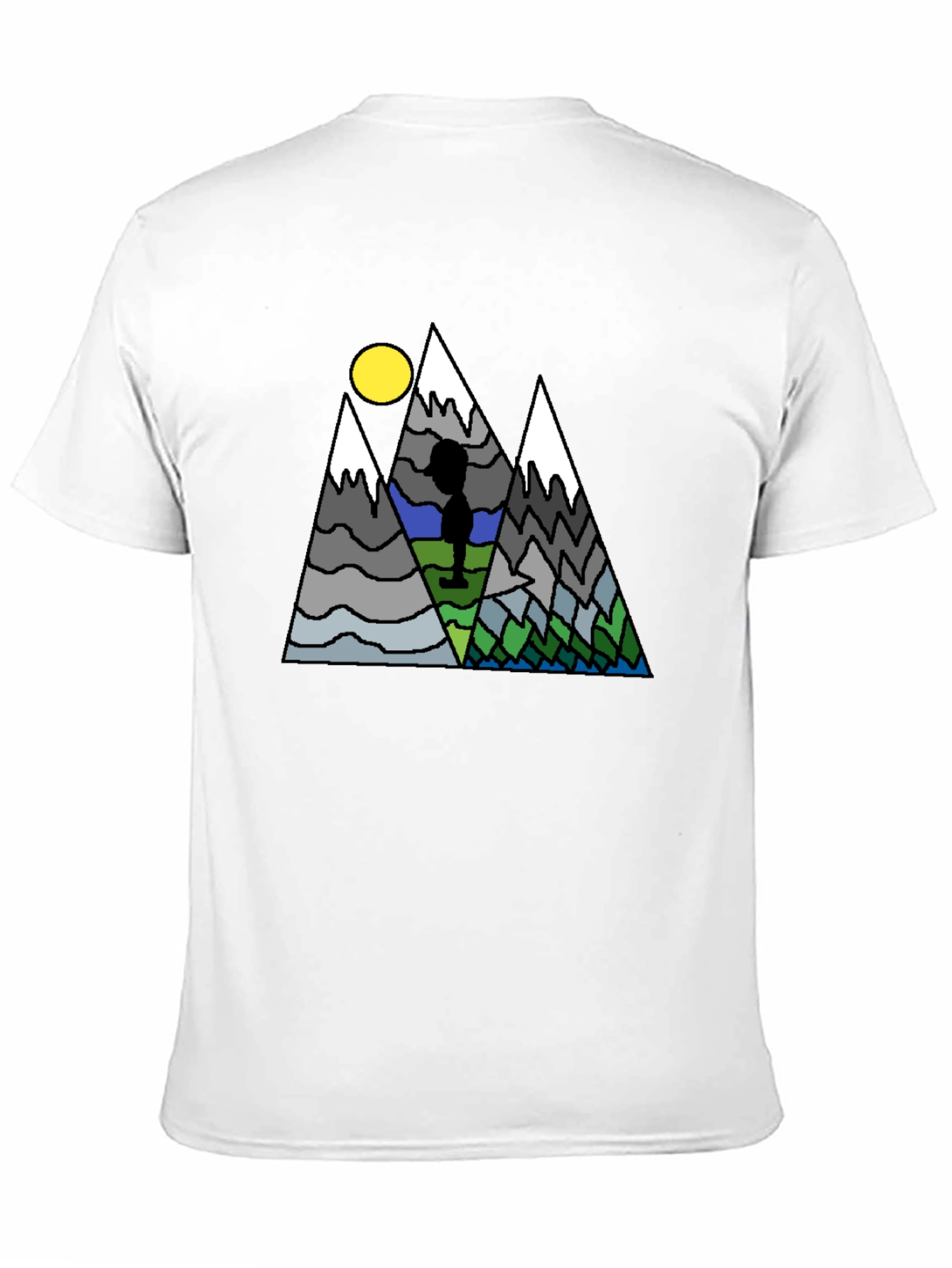 Mountain Scene Graphic T-Shirt