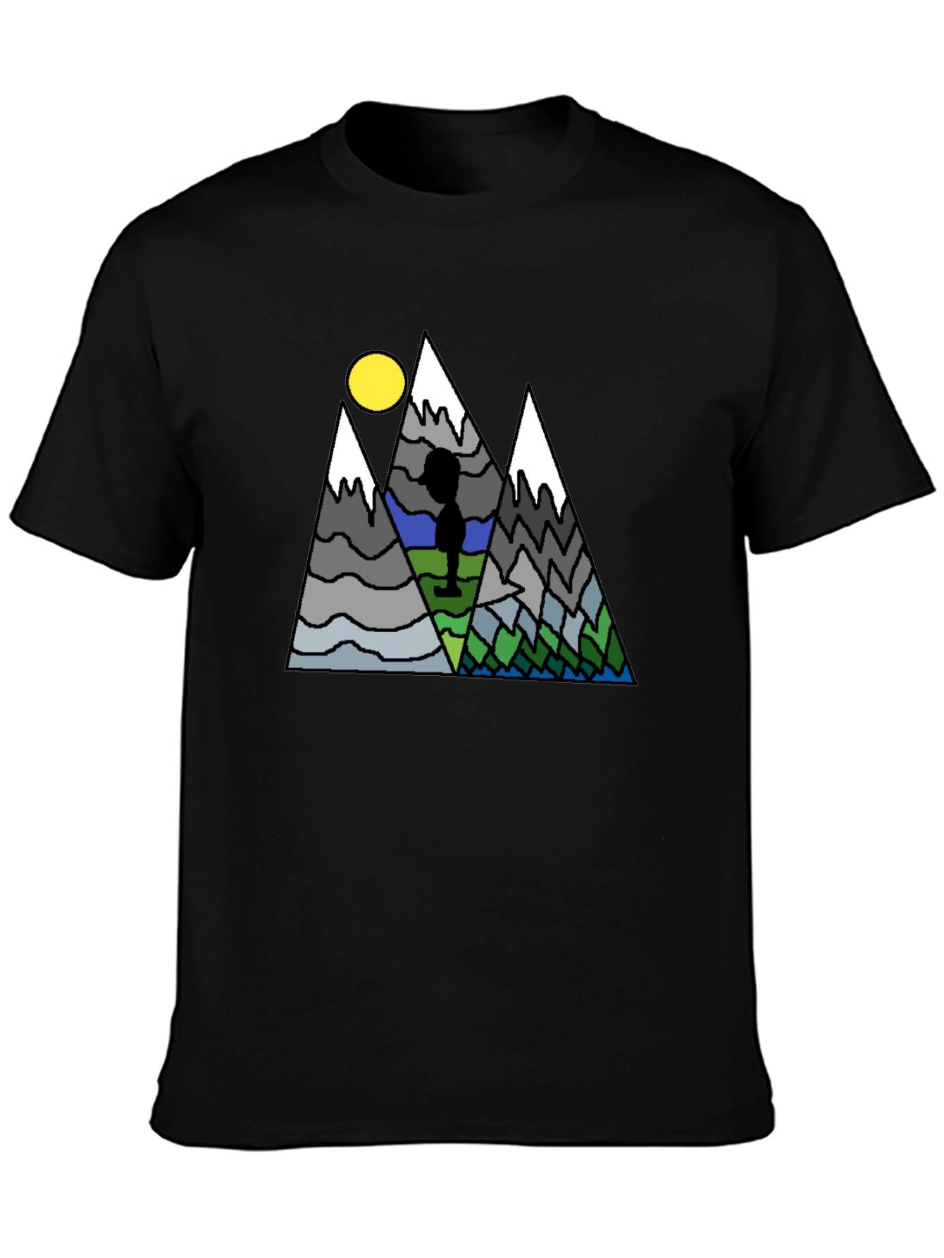 Mountain Scene Graphic T-Shirt