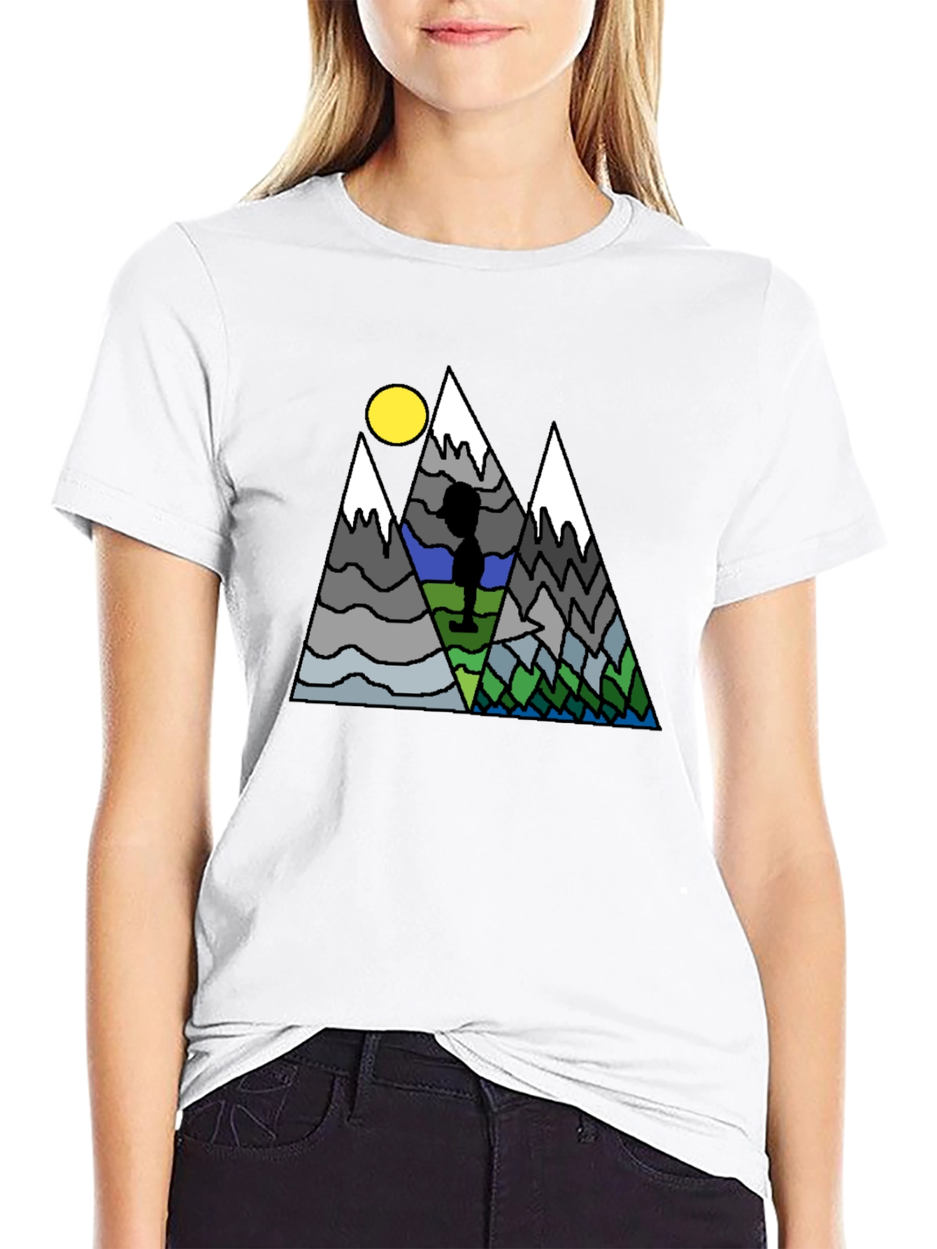 Mountain Scene Graphic T-Shirt