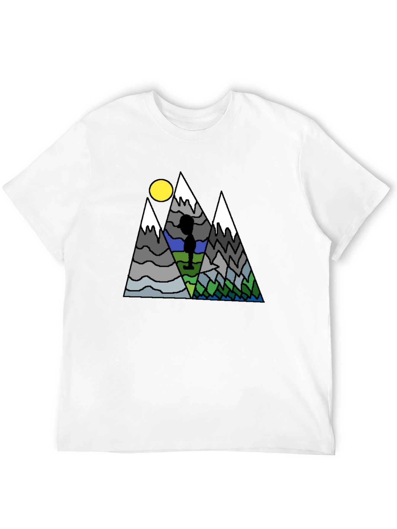 Mountain Scene Graphic T-Shirt