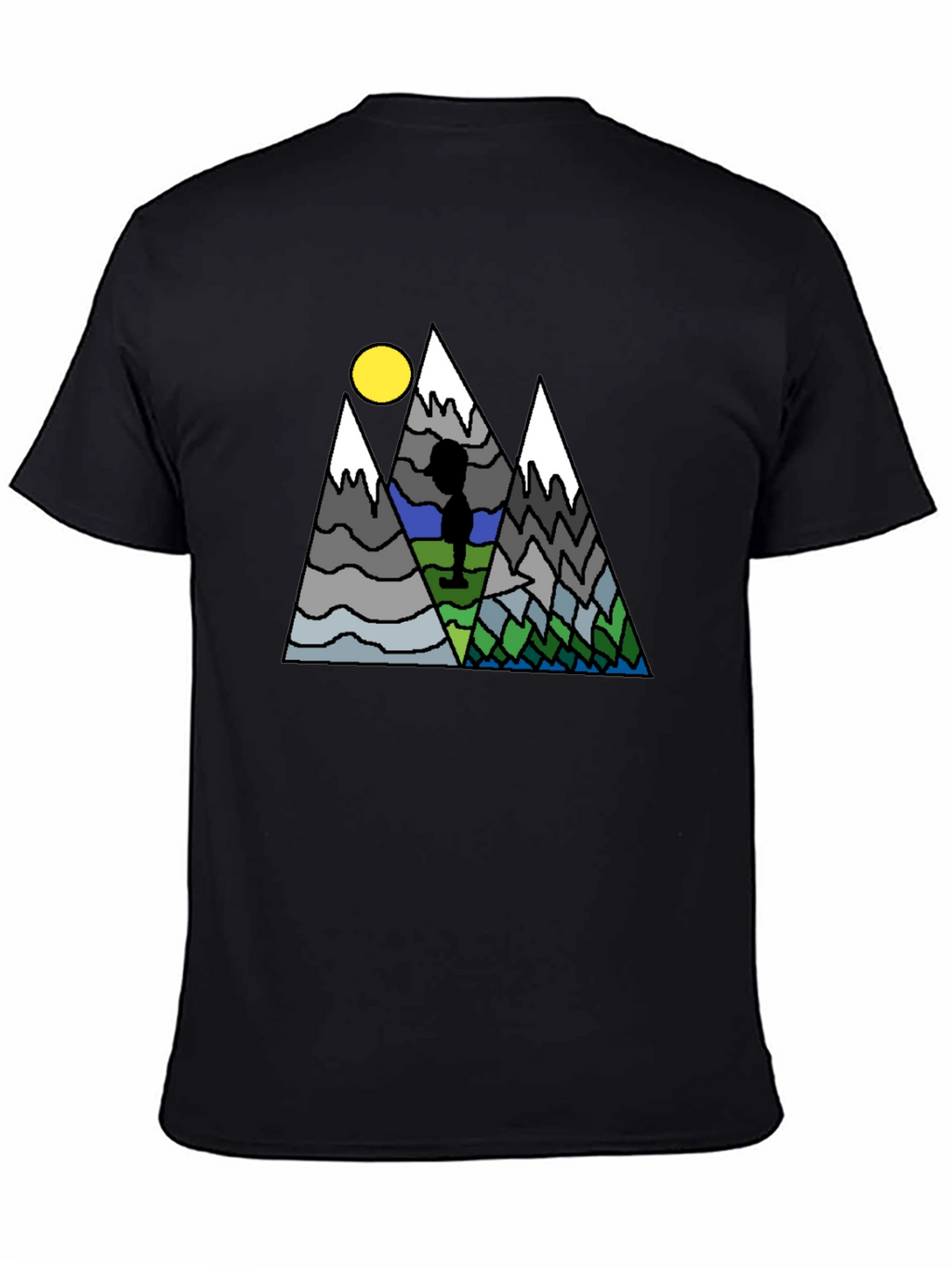 Mountain Scene Graphic T-Shirt
