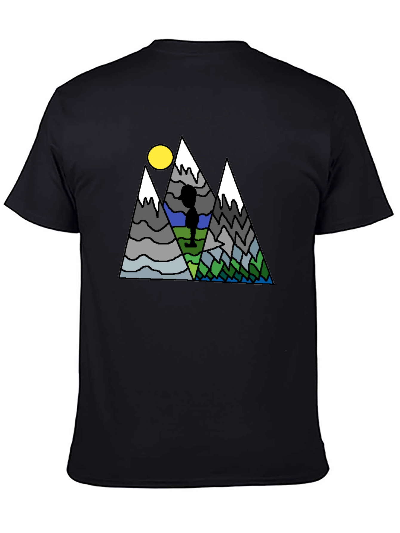 Mountain Scene Graphic T-Shirt