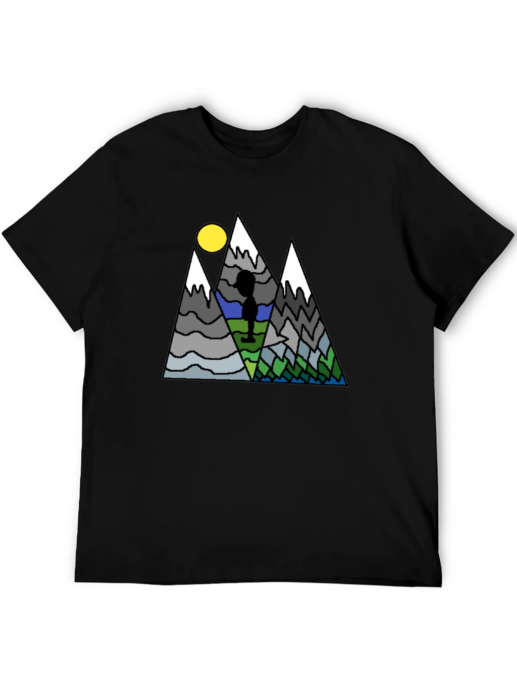 Mountain Scene Graphic T-Shirt